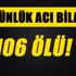 Üç günlük acı bilanço: 106 ölü!