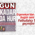 Bugün gazetesi yargı da hür diyordu, şimdi değişti..