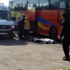 Tamir ettiği otobüsün altında kaldı! Tamir ettiği otobüsün altında kaldı!