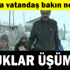 Çocuklar üşümesin diye 'Çadır Durak' yaptı