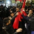 Kanaltürk önünde MHP'lilerle polis arasında arbede Kanaltürk önünde MHP'lilerle polis arasında arbede