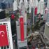 Gökdelenler dev Türk bayraklarıyla donatıldı