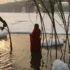 Yamuna Nehri zehirli köpükle kaplandı Yamuna Nehri zehirli köpükle kaplandı