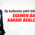 Egemen Bağış için oylama işlemi başladı Egemen Bağış için oylama işlemi başladı