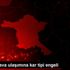 Kars ta hava ulaşımına kar tipi engeli Kars ta hava ulaşımına kar tipi engeli