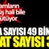 ﻿Vaka sayısı 49 bin 438, vefat sayısı 343. Rakamların düşmüş hali bile ürkütüyor
