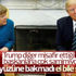 Trump Merkel'in elini sıkmadı Trump Merkel'in elini sıkmadı