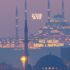 Taksim Camii, Çamlıca Camii’ni selamladı Taksim Camii, Çamlıca Camii’ni selamladı
