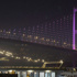 Boğaziçi Köprüsü pembe renkle ışıklandırıldı