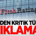 Fitch'den kritik Türkiye açıklaması