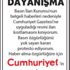 Cumhuriyet Gazetesi dayanışması büyüyor. 12 Aralık 2020 tarihli okur dayanışması ilanları