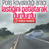 Brezilya polisi kovaladığı aracın lastiğini patlattı Brezilya polisi kovaladığı aracın lastiğini patlattı