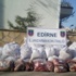 Edirne'de 1 ton 310 kilo kaçak et ele geçirildi
