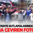 1 Mayıs Kutlamasında Şaşkına Çeviren Fotoğraf