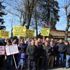 Rize'de düşük kamulaştırma bedeli protestosu Rize'de düşük kamulaştırma bedeli protestosu