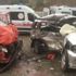Yolcu minibüsü ile jeep çarpıştı:1’i ağır 13 yaralı Yolcu minibüsü ile jeep çarpıştı:1’i ağır 13 yaralı