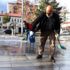 Ağrı da itfaiye görevlileri Abide Meydanı nı dezenfekte ... Ağrı da itfaiye görevlileri Abide Meydanı nı dezenfekte ...