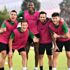 Denizlispor da Mustafa Yumlu ve Modou Barrow idmanda ...