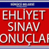 9 Eylülde Yapılan MTSAS Ehliyet Sınav Sonuçları Açıklandı.