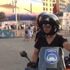 Motosikletli kadın zabıtalara yoğun ilgi