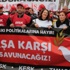 "Savaşa Karşı Barış" için iş bıraktılar