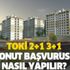 TOKİ 100 bin konut başvuruları ne zaman bitecek? TOKİ 2+1 3+1 konut başvurusu nasıl yapılır?