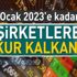 Şirketlere kur kalkanı