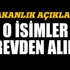 İçişleri Bakanlığı o isimleri görevden aldı