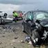 Kars'ta feci kaza! İki otomobil kafa kafaya çarpıştı: 9 yaralı