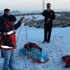 Nemrut Dağı'nda mahsur kalan bekçi kurtarıldı Nemrut Dağı'nda mahsur kalan bekçi kurtarıldı