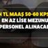 4.5 ve 5 bin TL maaş 50-60 KPSS ile en az lise mezunu binlerce kamu personeli alım şartları nedir? İşte kadrolar