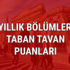 LYS 2017 4 yıllık bölümler taban tavan puanları ÖSYM son dakika