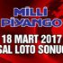 Sayısal Loto sonuçları 18 Mart: ilk devirde 1.7 milyon TL Sayısal Loto sonuçları 18 Mart: ilk devirde 1.7 milyon TL