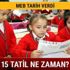 15 tatil ne zaman Okullar ne zaman kapanacak 2018-19 Sömestr tatili MEB takvimi