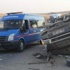 İşçileri taşıyan minibüs devrildi