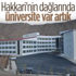 Hakkari Üniversitesi'nin yapımı tamamlandı