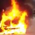 Yalova'da bir otomobil alev alev yandı