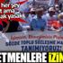 Salgında her şey serbest ama hak aramak yasak! Öğretmenlere izin yok Salgında her şey serbest ama hak aramak yasak! Öğretmenlere izin yok