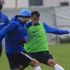 Trabzonspor, yağmur altında idman yaptı