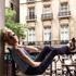 Derin Mermerci'nin Newyork'ta balkon keyfi Derin Mermerci'nin Newyork'ta balkon keyfi