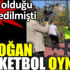 ﻿Cumhurbaşkanı Erdoğan basketbol oynadı