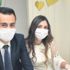 Bilecik’te genç bir çift, maske ve eldivenle dünya evine girdi