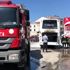 Safranbolu da tur otobüsünde yangın çıktı
