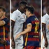 Messi rakibine kafa attı