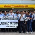 Adana'da taşeron işçilerden eylem Adana'da taşeron işçilerden eylem