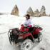 Turistlerin Kapadokya da kar altında ATV keyfi