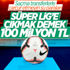 Süper Lig'e çıkacak takımlar 100 milyon TL kazanacak