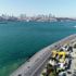 Turkuaz rengine bürünen İstanbul Boğazı havadan görüntülendi