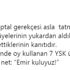 "YSK'nın gerekçesi 'Emir kuluyuz'"