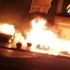 Rize'de iki araç alev alev yandı